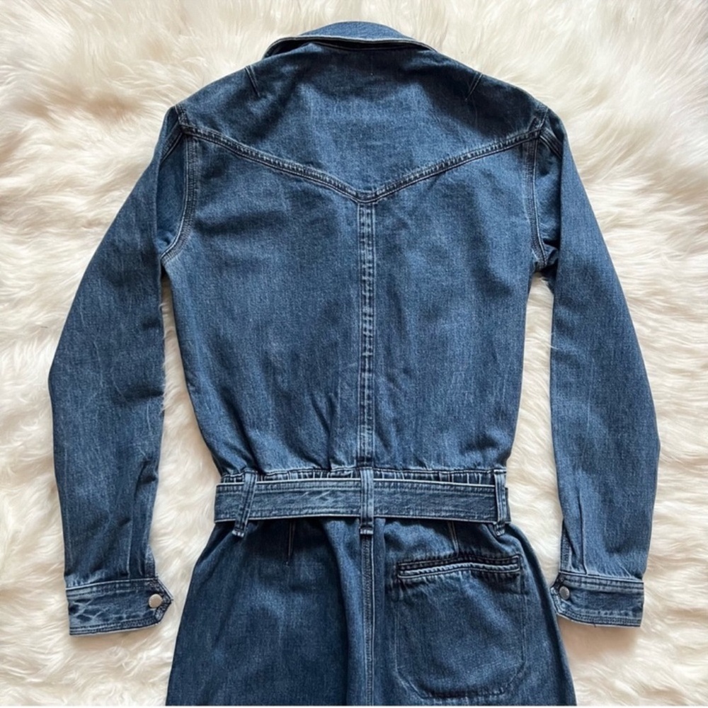 New! Rag & Bone Mia Denim Utility Jumpsuit - Picture 11 of 12